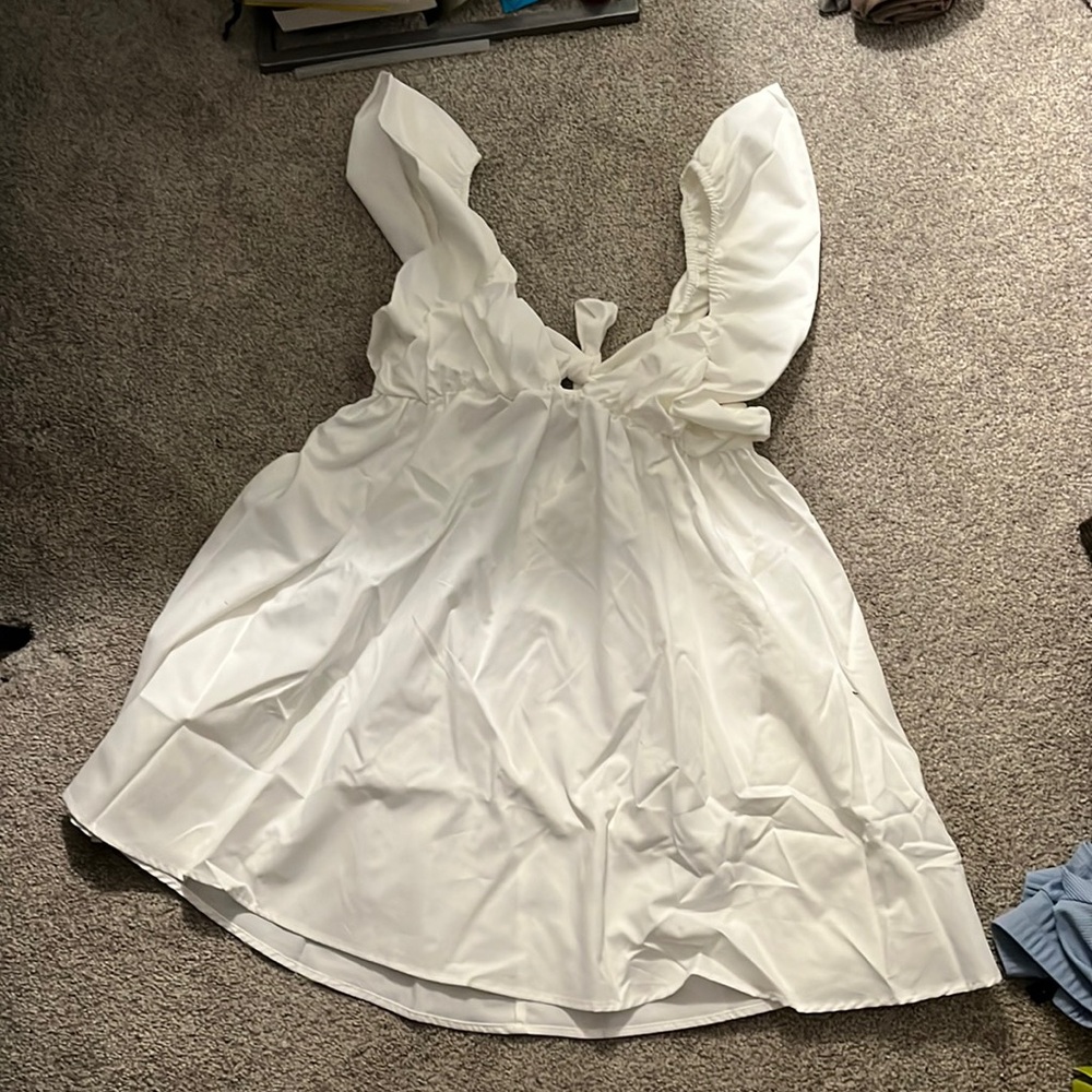 White shein dress